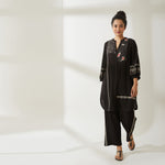 Load image into Gallery viewer, JGDVIAMSS21-16- Black Colour Tunic-Pants Set.
