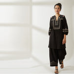 Load image into Gallery viewer, JGDVIAMSS21-17- Black Colour Tunic-Pants Set.
