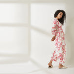 Load image into Gallery viewer, JGDVIAMSS21 - 3 Pink Floral Print Tunic and Pant Set

