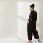 Load image into Gallery viewer, JGDVIAMSS21-17- Black Colour Tunic-Pants Set.
