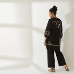 Load image into Gallery viewer, JGDVIAMSS21-16- Black Colour Tunic-Pants Set.
