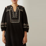 Load image into Gallery viewer, JGDVIAMSS21-17- Black Colour Tunic-Pants Set.
