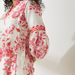 Load image into Gallery viewer, JGDVIAMSS21 - 3 Pink Floral Print Tunic and Pant Set
